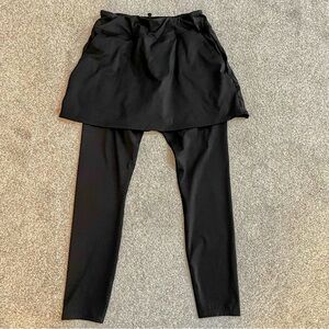Renwick Women's Size M Black Skirted Legging Skort Tennis Pickleball Activewear